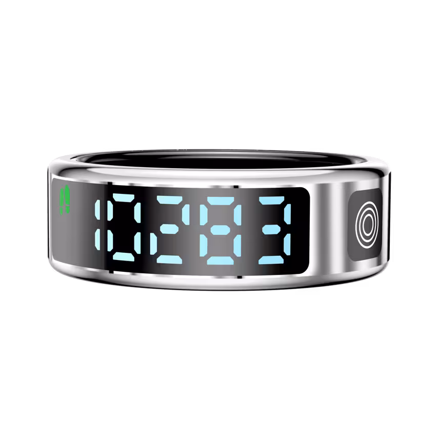 felixx Display SmartRing SR21D - Silber Größe #11 (64,6mm)