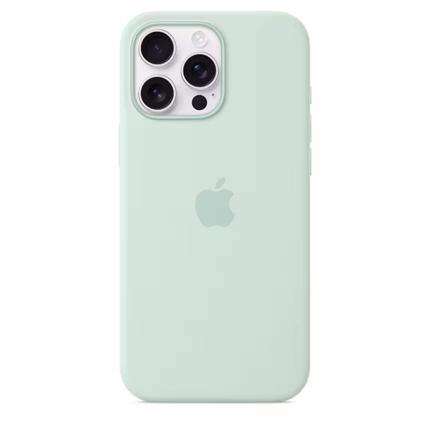 Apple iPhone 16 Pro Max Silikon Case mit MagSafe aquamarin