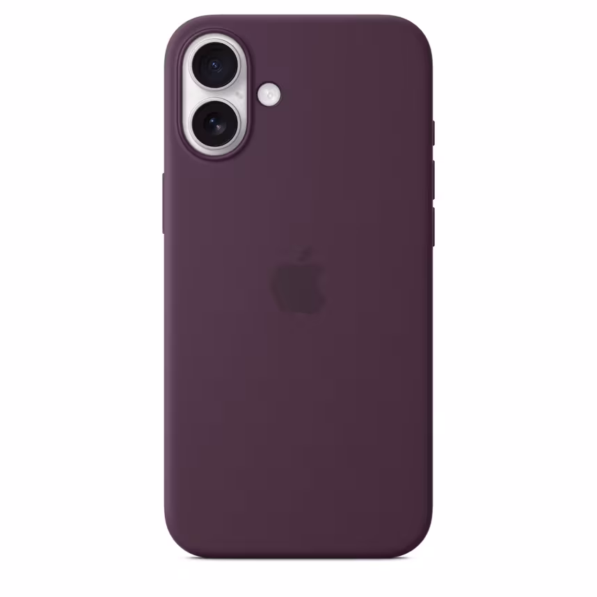  Apple iPhone 16 Plus Silikon Case mit Magsafe plum 