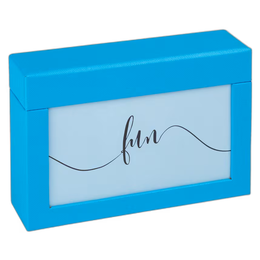 Fotobox Fun mit Deckel 10x15 cm Blau