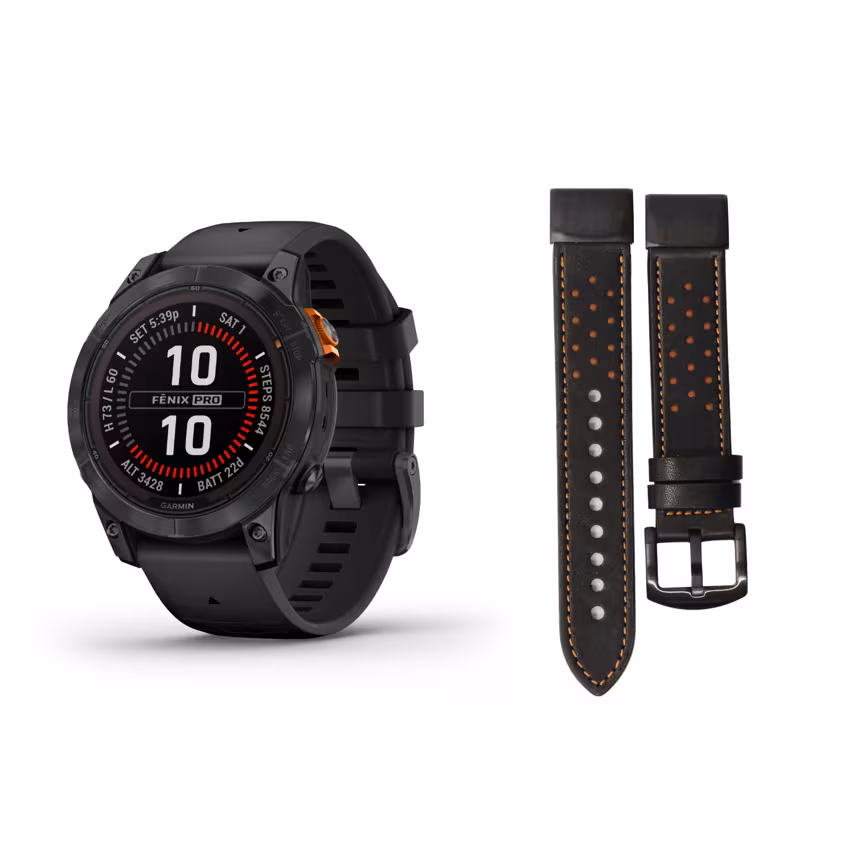 Garmin Fenix 7 Pro Solar slate gray + Gratis Mika Band schwarz
