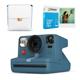 Polaroid Now Plus calm blau + Now Bag + Color 600 Film