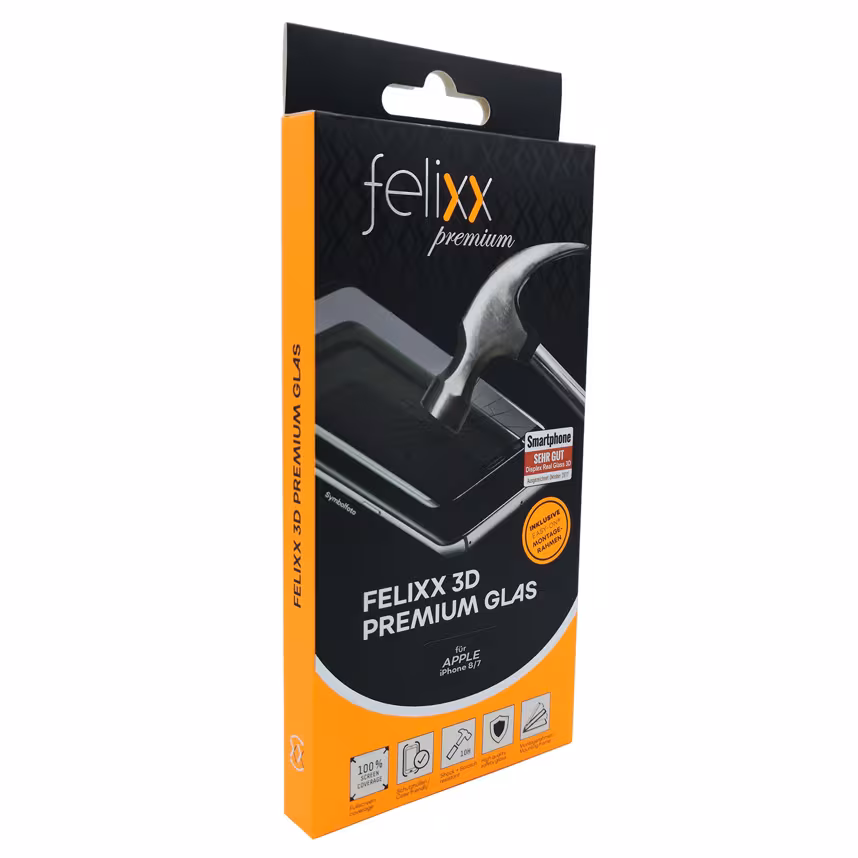 Felixx Glas Full 3D Apple iPhone 6/7/8/SE 2020