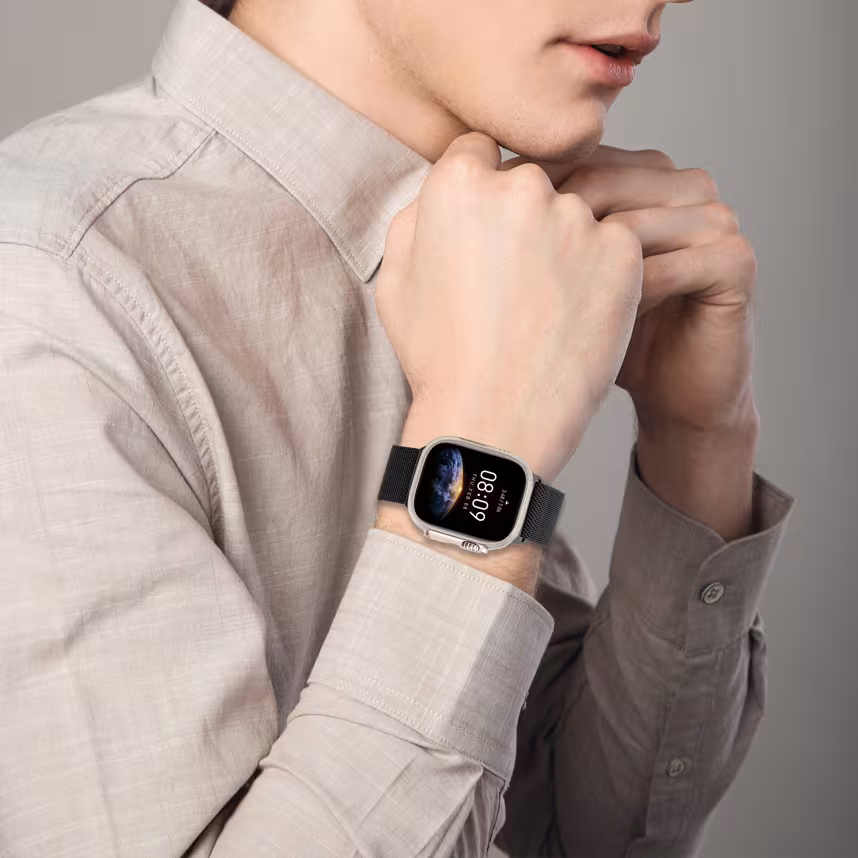 Felixx Smartwatcharmband Edelst.Milanaise Black 42/44 iWatch
