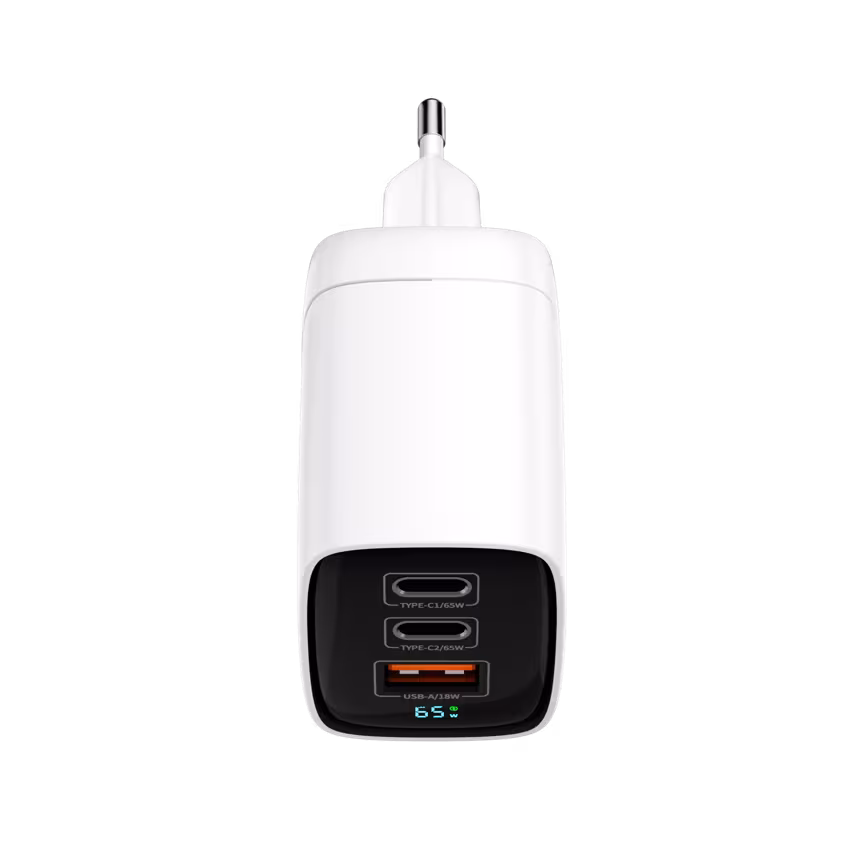 Felixx LED Display 65W Travel Charger Wei&szlig;