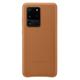 Samsung Back Cover Leather Galaxy S20 Ultra braun