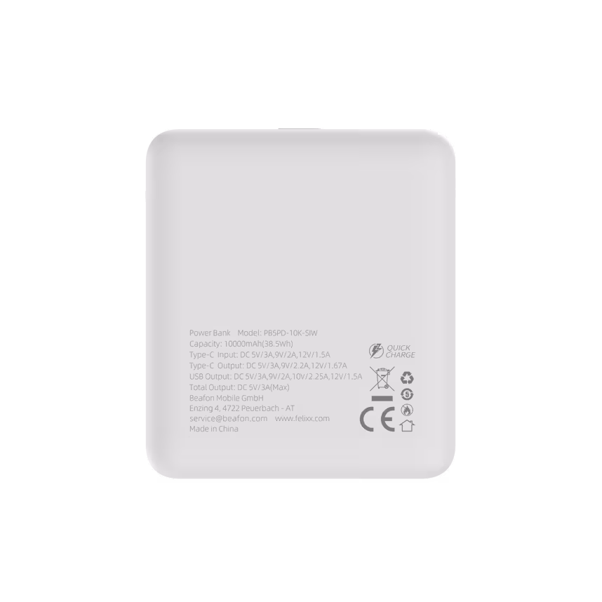 Felixx Powerbank COMPACT V 10.000mAh 22,5W