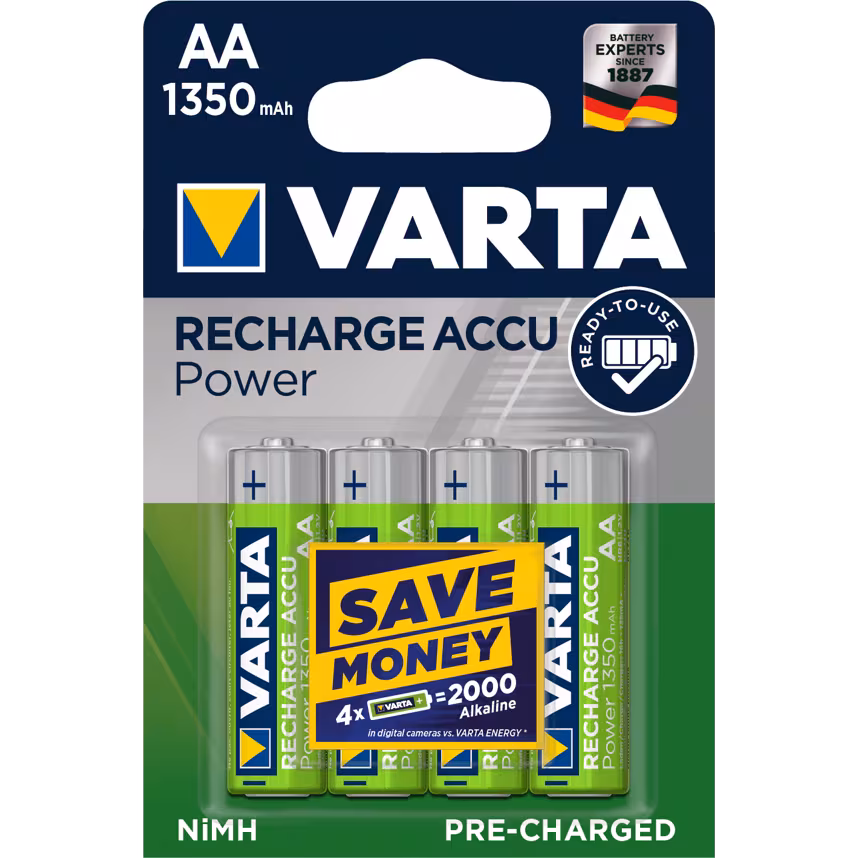Varta 56746 AA Recharge Accu Power 1.350mAh 4er