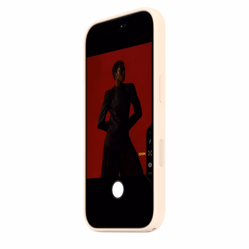 Apple Back Silikon Case mit MagSafe iPhone 17 Pro vanille