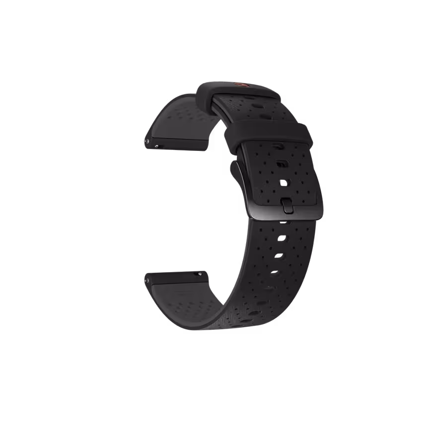 
Polar Armband 22mm Silikon S-L black/grey