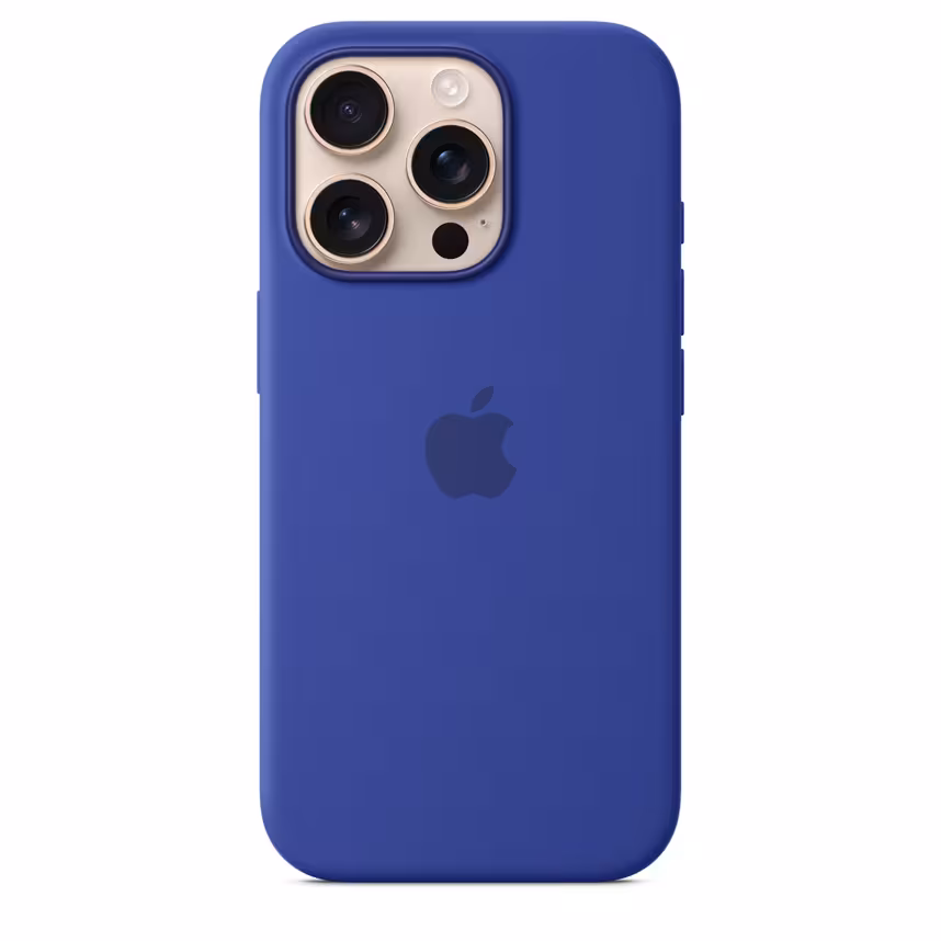 Apple iPhone 16 Pro Silikon Case mit Magsafe ultramarin