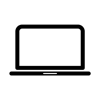 Laptop-Icon schwarz