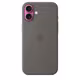  Apple iPhone 16 Plus Silikon Case mit Magsafe stone gray 
