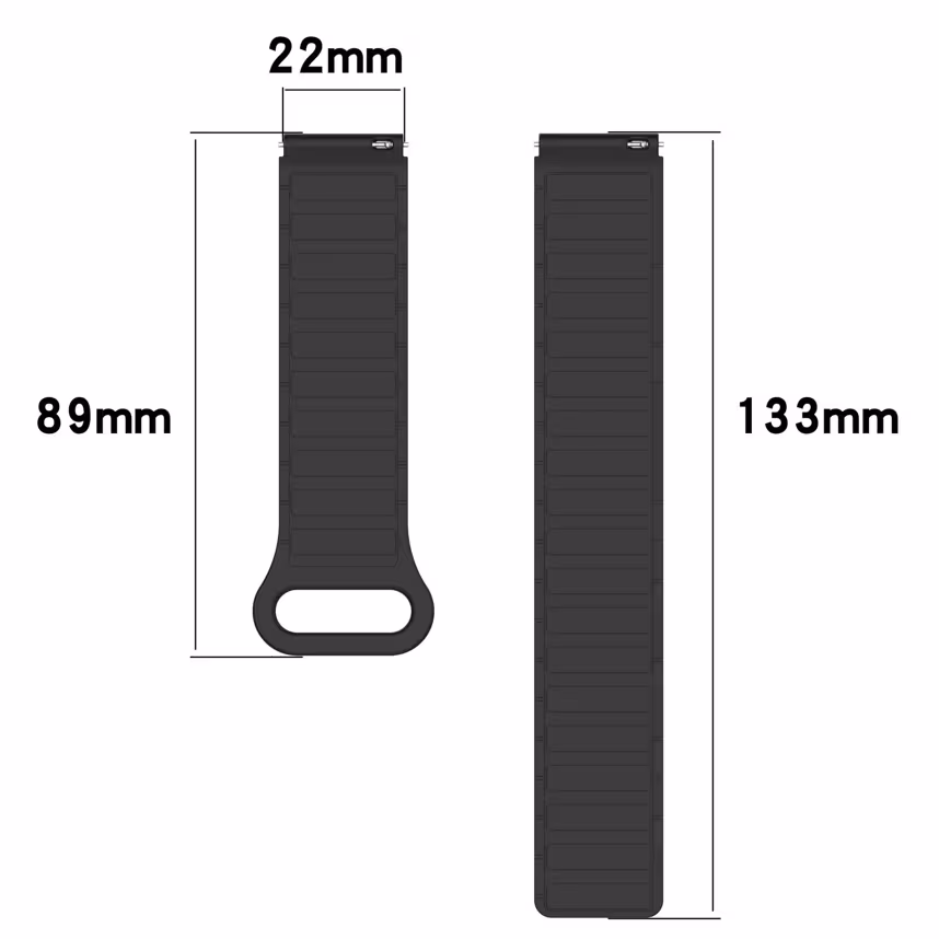 Felixx Smartwatcharmb&auml;nder Magnet Silikon Green- Universal 22mm
