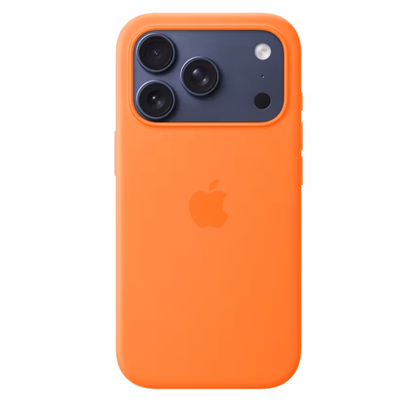 Apple iPhone 17 Pro Silicone Case mit MagSafe Orange