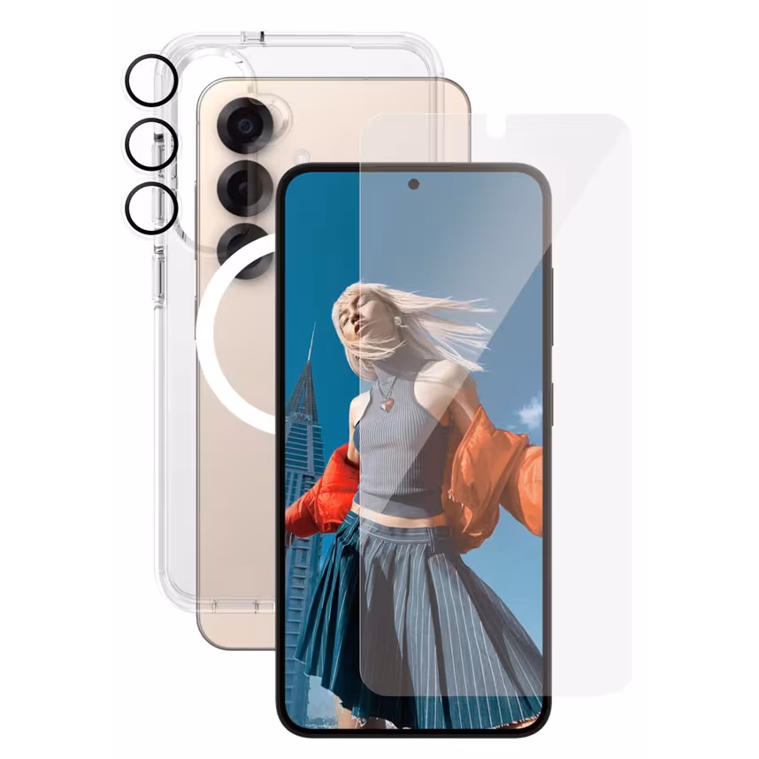 CARE PanzerGlass Flagship 3-in-1 Bundle Galaxy S25