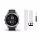 Garmin Fenix 7 silv +Gratis Mika Ersatzarmband Weiß