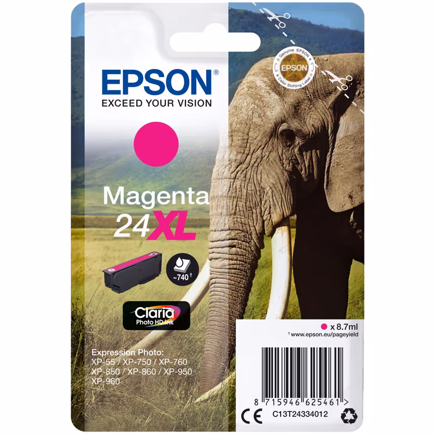 Epson 24XL Tinte Photo Magenta 8,5ml