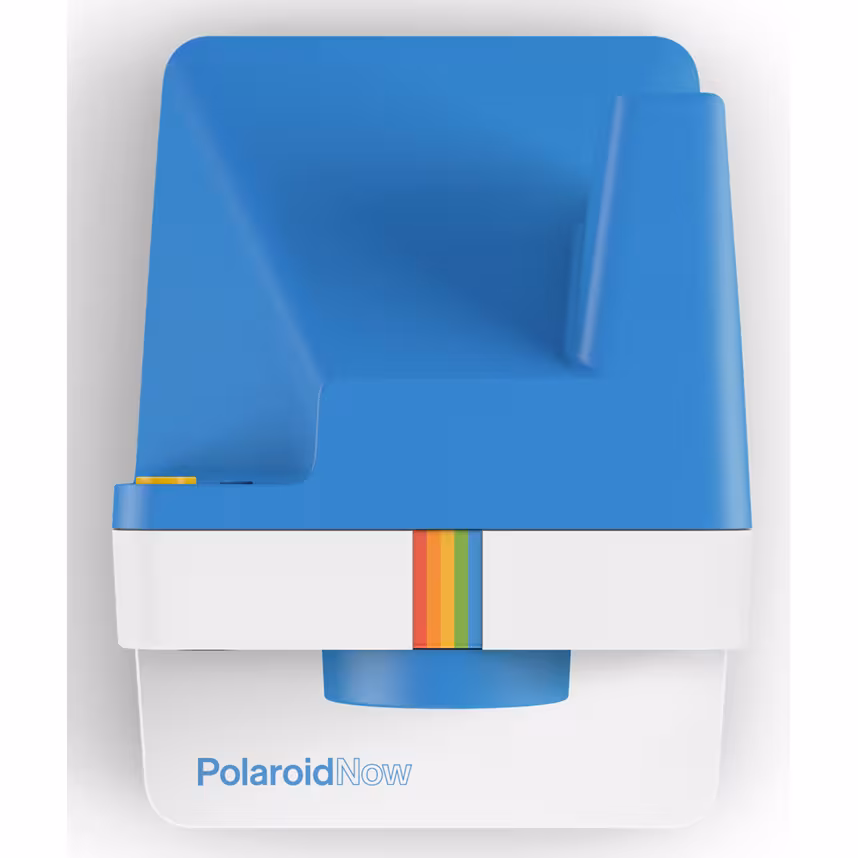 Polaroid Now blau + Film + Tasche