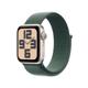 Apple Watch SE GPS 40mm starlight Alu Case + green Loop