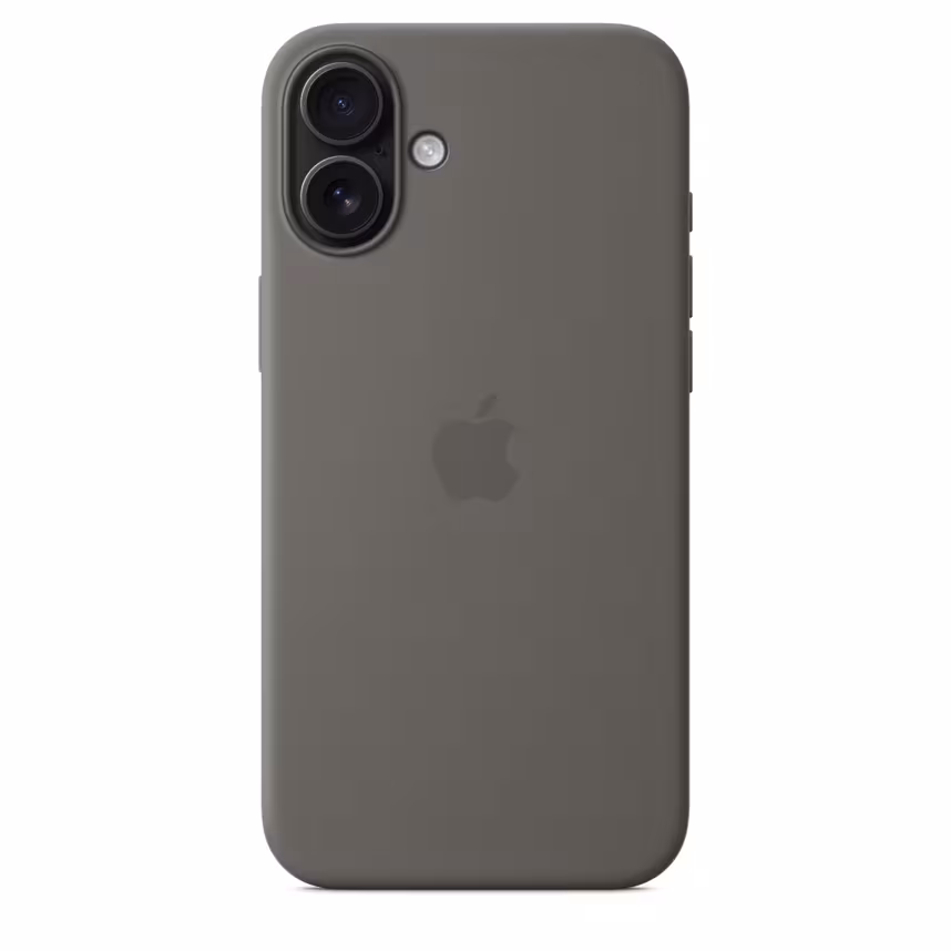  Apple iPhone 16 Plus Silikon Case mit Magsafe stone gray 