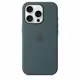 Apple iPhone 16 Pro Silikon Case mit Magsafe lake green