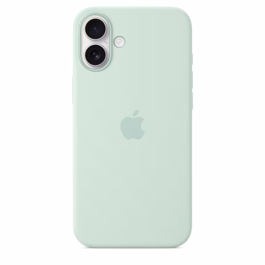 Apple iPhone 16 Plus Silikon Case mit MagSafe aquamarin