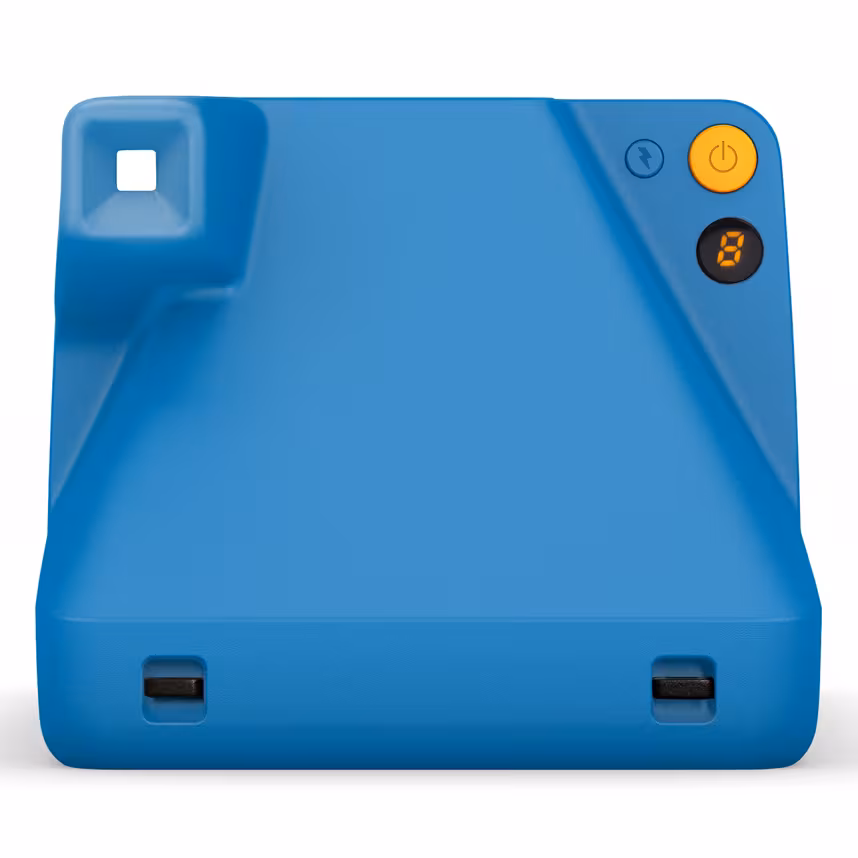 Polaroid Now blau + Film + Tasche