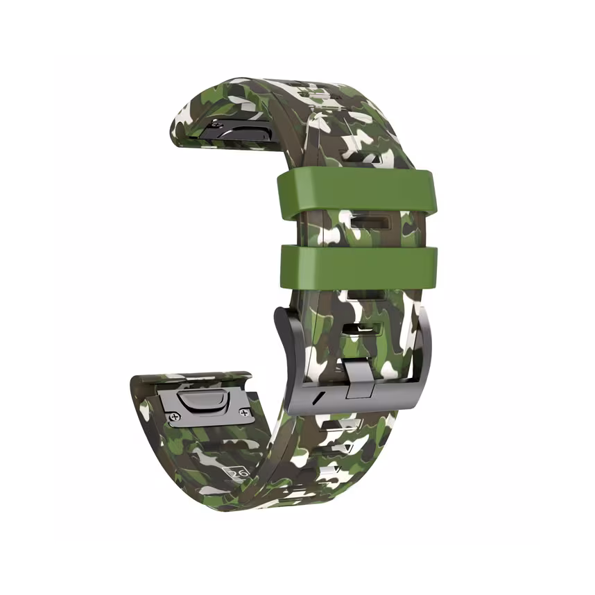 Mika Uhrenarmband Garmin Quick Silikon 26mm camouflage