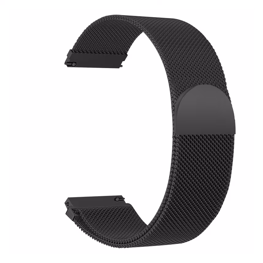 Felixx Smartwatcharmband Edelst./Milanaise Black-Universal 20mm
