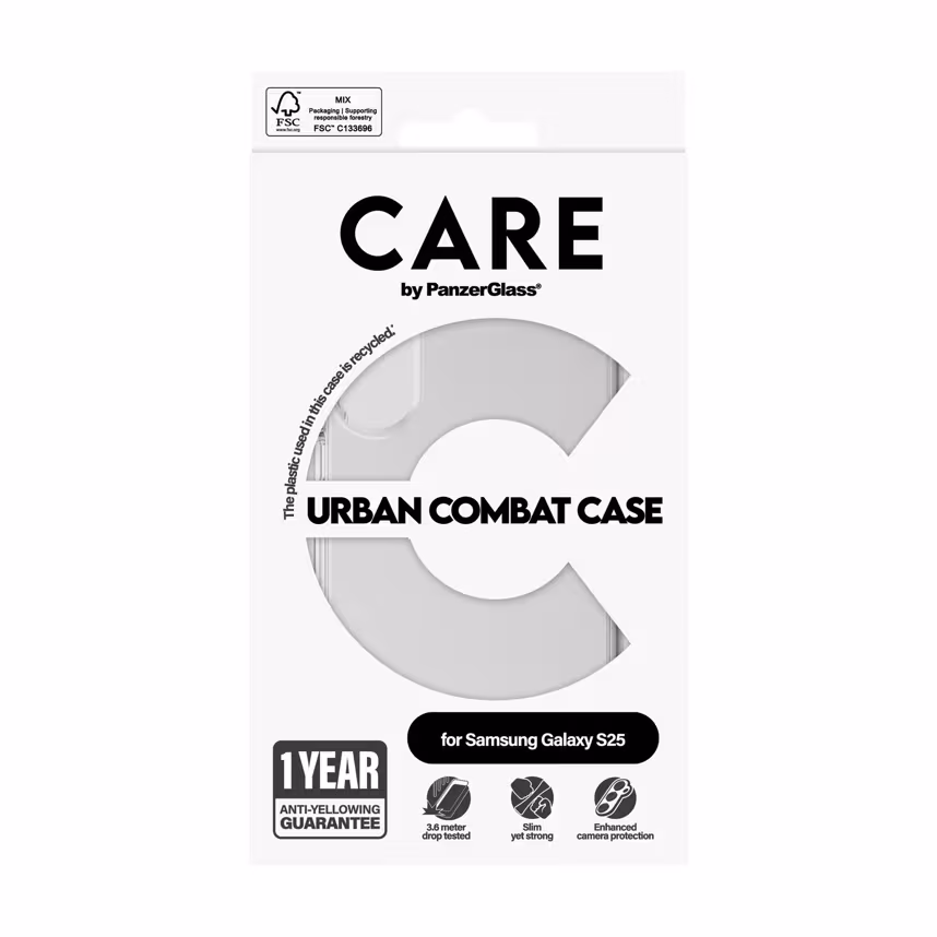 CARE PanzerGlass Flagship Case Transparent Clear S25