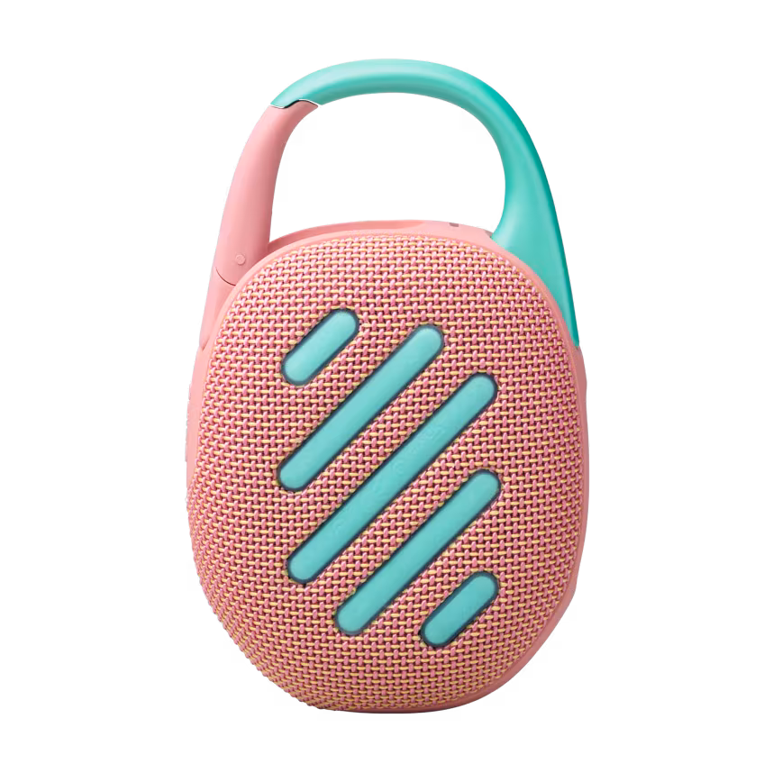 JBL Clip5 Bluetooth Lautsprecher mit Karabinerhaken pink