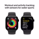 Apple Watch S10 GPS 42mm black Alu Case + black Band S/M