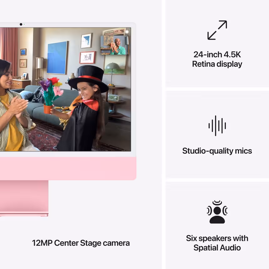 Apple iMac 24"  4.5K/M4/10CPU/10GPU/16GB/512GB, pink