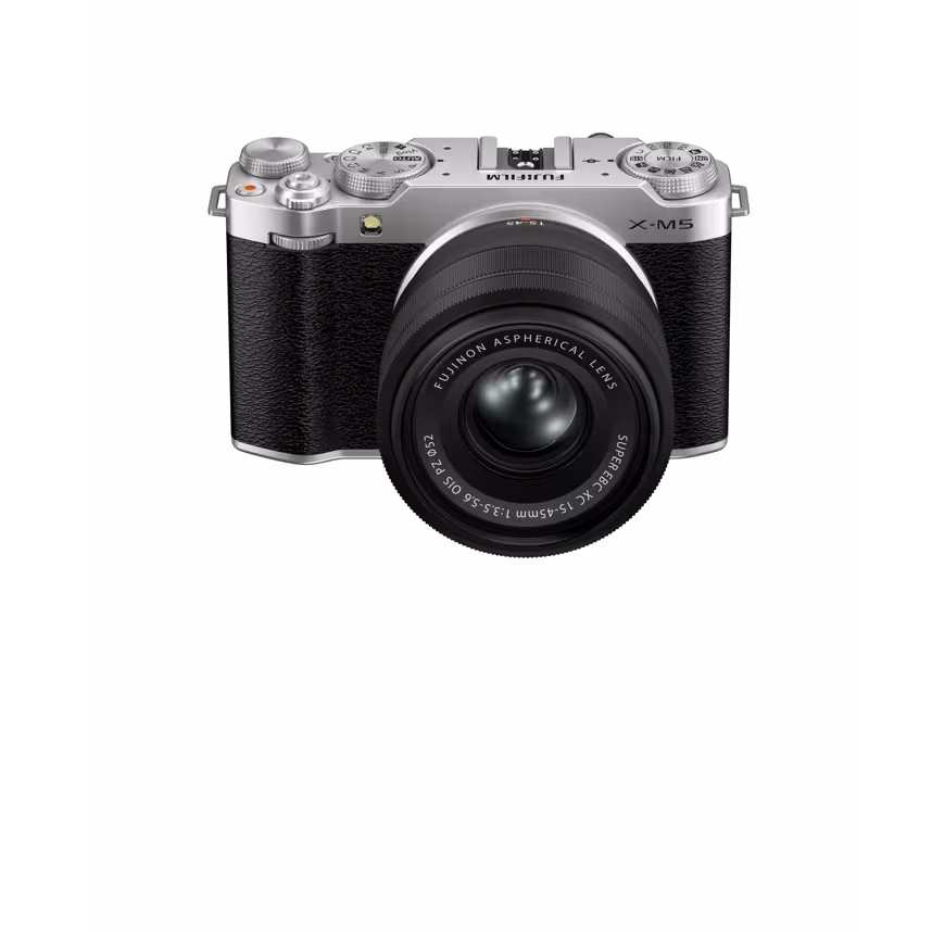 Fujifilm X-M5 silber + XC 15-45/3.5-5.6 OIS PZ