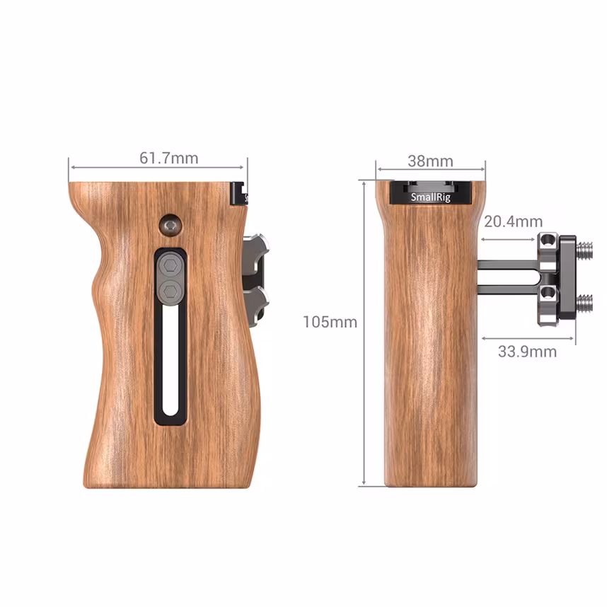 SmallRig HSN2093C Universaler Holzseitengriff 