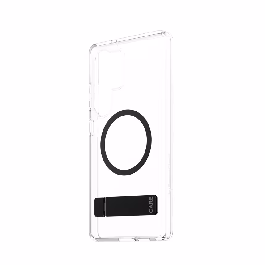 CARE PanzerGlass Case Transparent Kickstand S25 Ultra