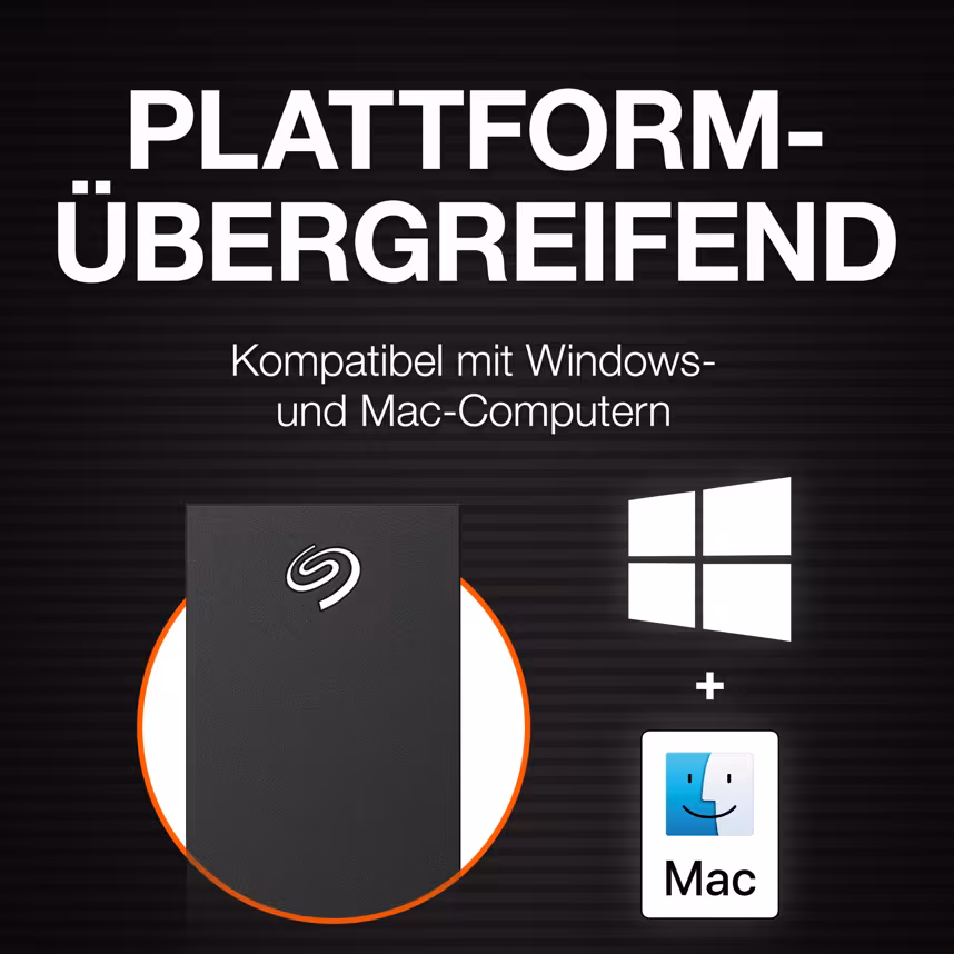 Seagate One Touch Hub 10 TB, schwarz 3.5