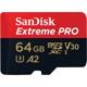 SanDisk mSDXC 64GB Extreme Pro UHS-1 170MB/s Doppelpack