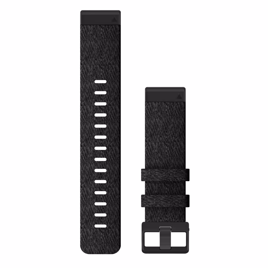 Garmin Quickfit Band 22mm Nylon schwarz meliert schwarz