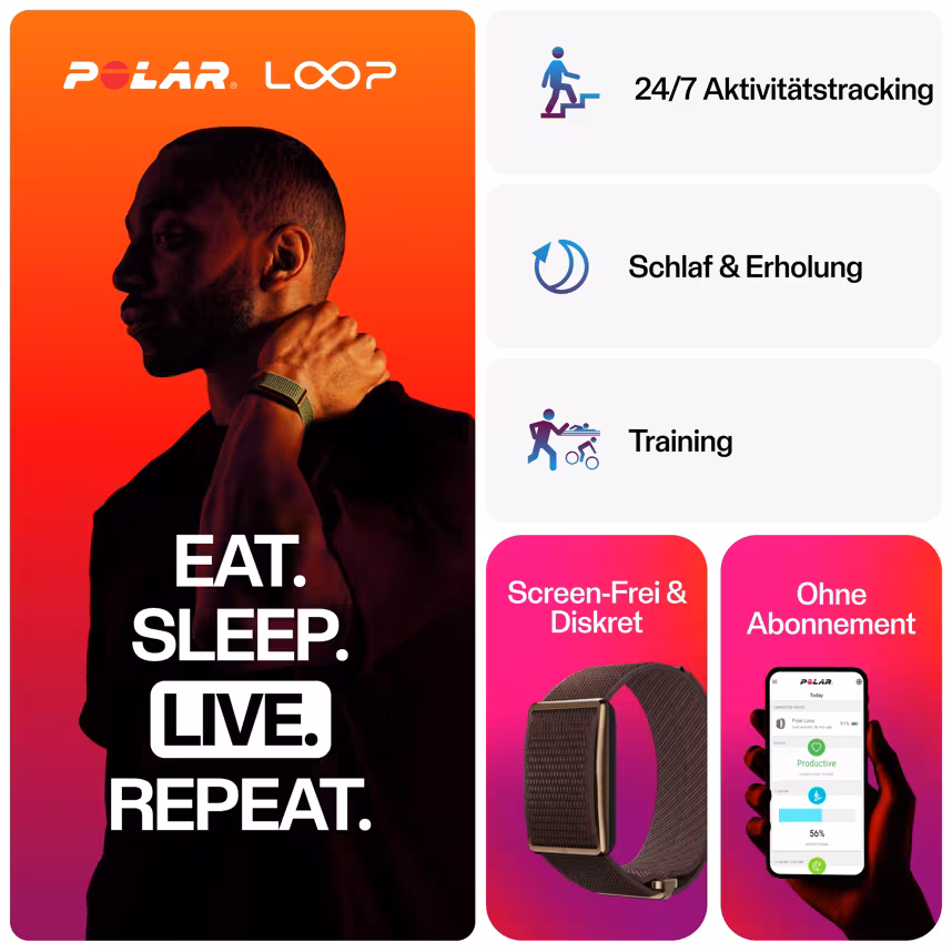 Polar Loop Tracker ohne Display Brown Copper