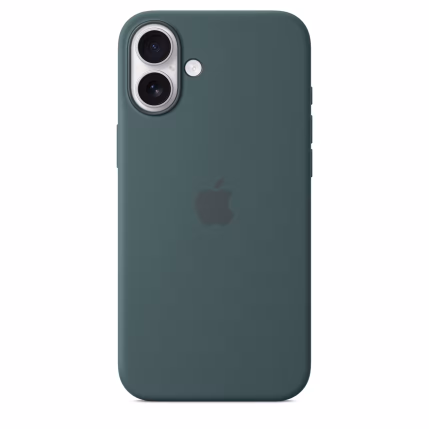  Apple iPhone 16 Plus Silikon Case mit Magsafe lake green 
