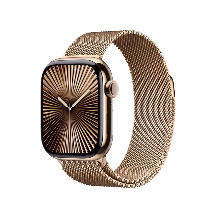 Apple Watch 42mm Milanaise Band M/L gold