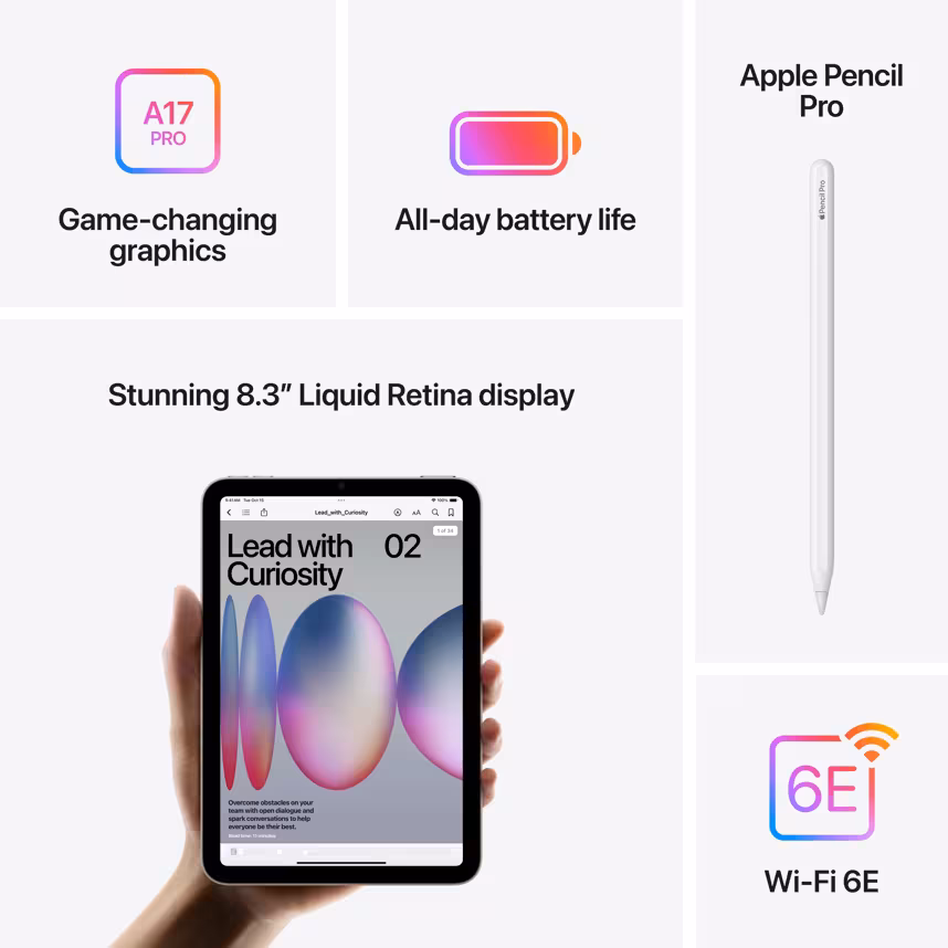 Apple iPad Mini Wi-Fi 8,3" 256GB violett 7. Gen