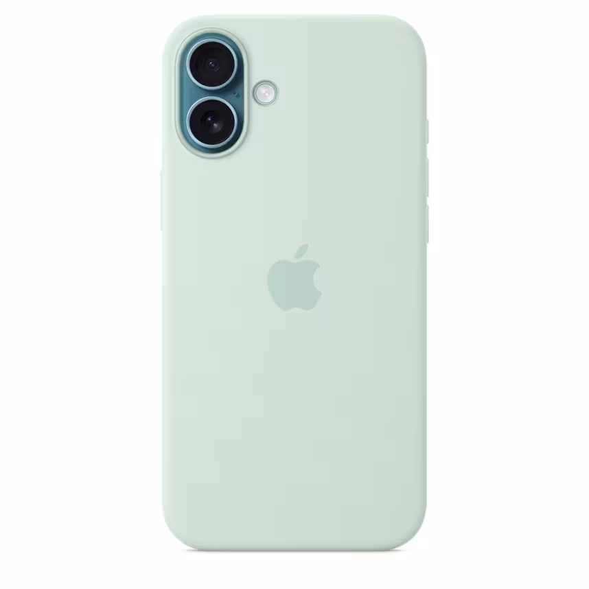 Apple iPhone 16 Plus Silikon Case mit MagSafe aquamarin