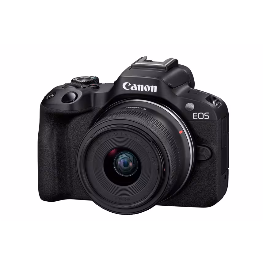 Canon EOS R50 Schwarz + RF-S 18-45 IS STM Creator Kit