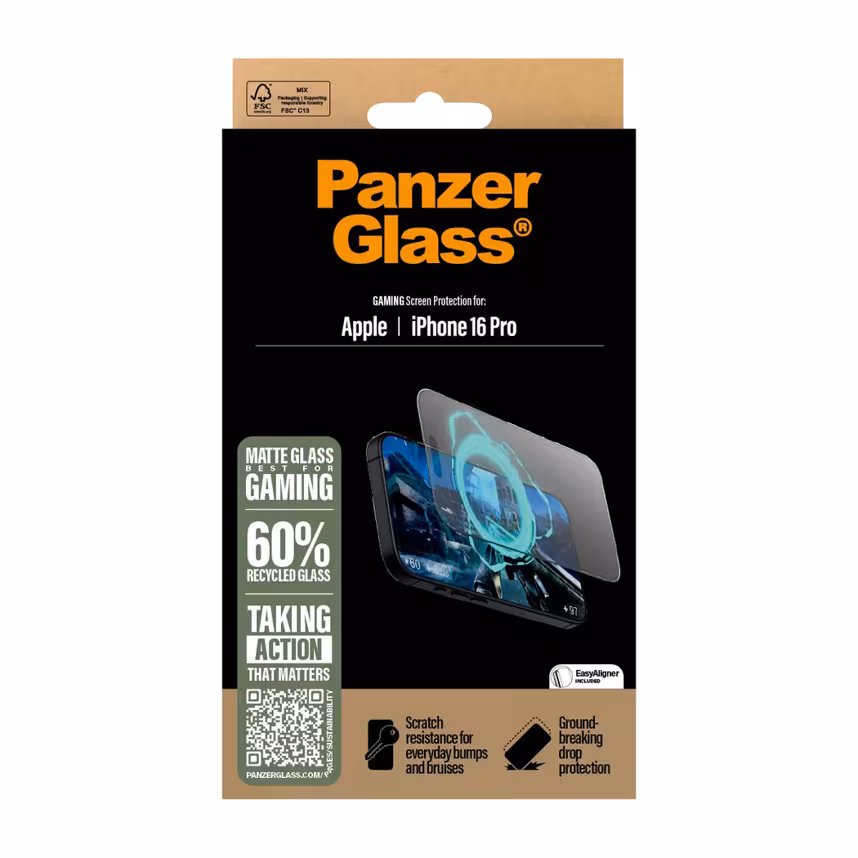 PanzerGlass Schutzglas Gaming Apple iPhone 16 Pro
