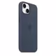 Apple iPhone 14 Silikon Case mit MagSafe sturmblau