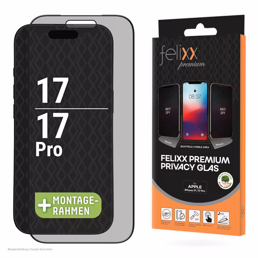 Felixx Glas Privacy Apple iPhone 17/17Pro
