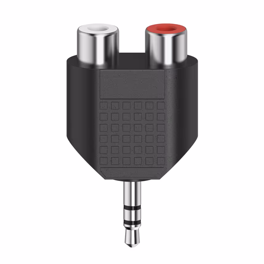 Hama Audio-Adapter 3,5mm Klinke Stereo 2x Cinch-Kupplung